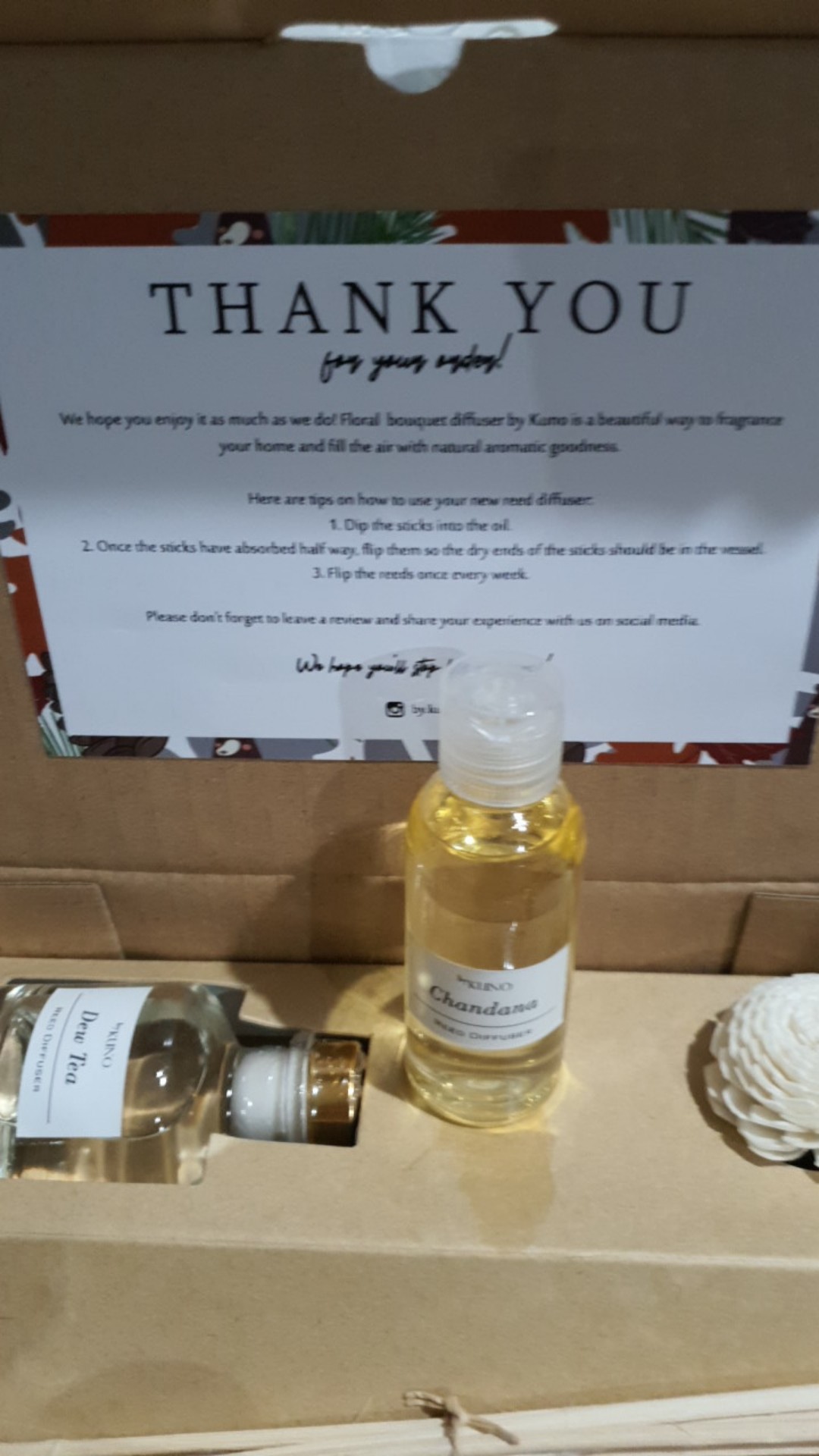 Floral Bouquet Reed Diffuser / Pengharum Ruangan Aromaterapi