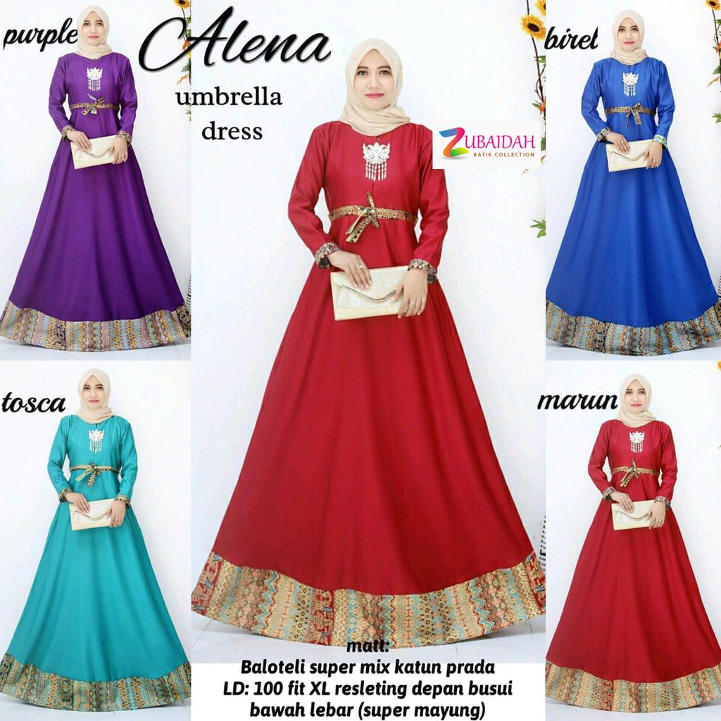 Zubaidahmall Gamis Batik Alena