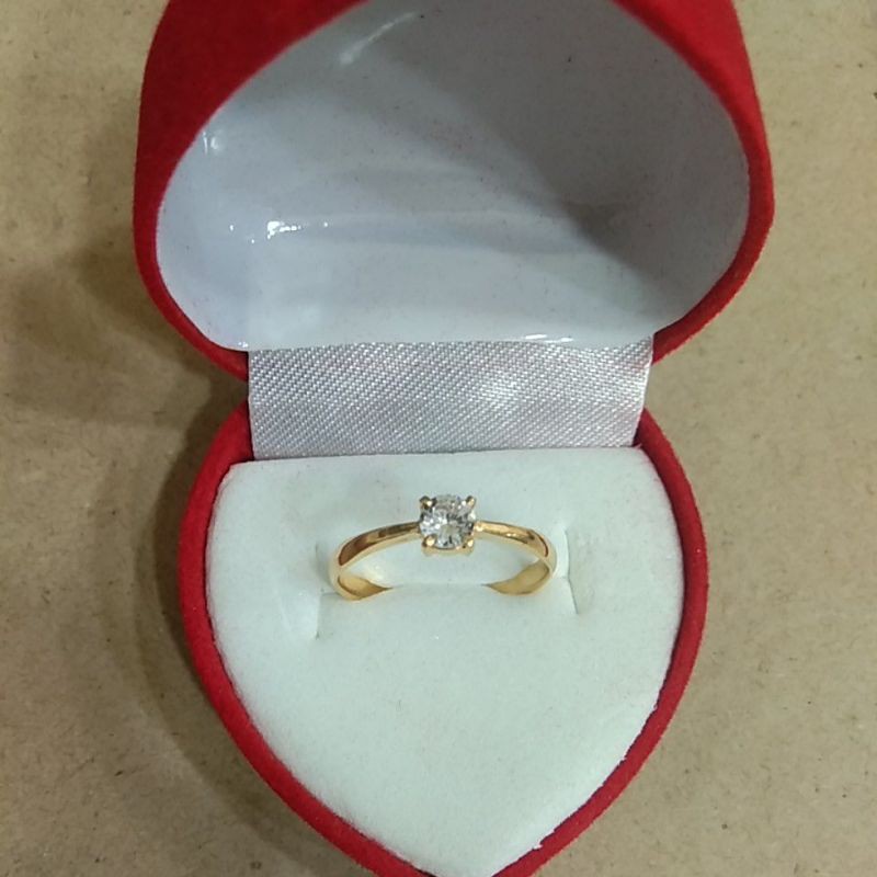 cincin mata 1 putih 1 gram emas muda