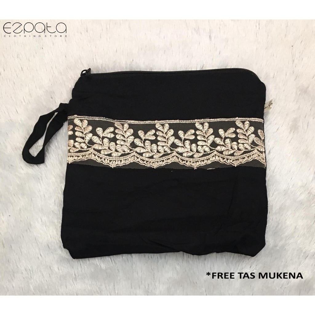 Ezpata Mukena Bali Dewasa Polos Renda Putri Malu Jumbo Bahan Rayon Premium Free tas mukena