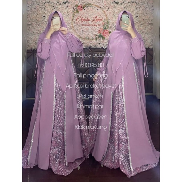MADINAH SQUEEN SYARI  ORY ELZISHA/             CANTIKA 3 TWO PCS