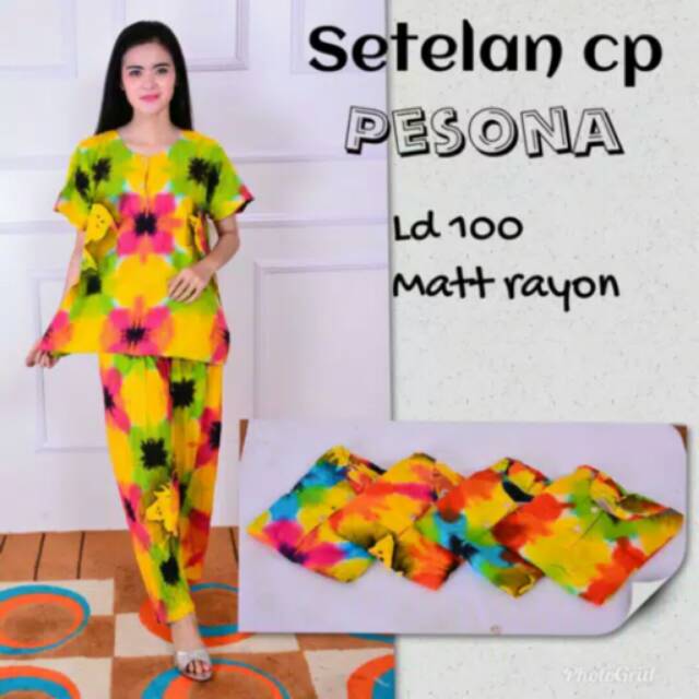 Setelan cp pesona murah baju kekinian santai cwek tanah abang