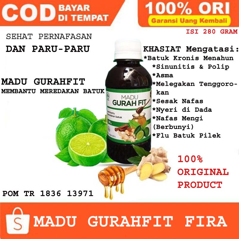 Madu gurah fit - gurah fit obat batuk - Gurah Fit - Madu Gurah fit Fira - Kesehatan Pernafasan - Kes