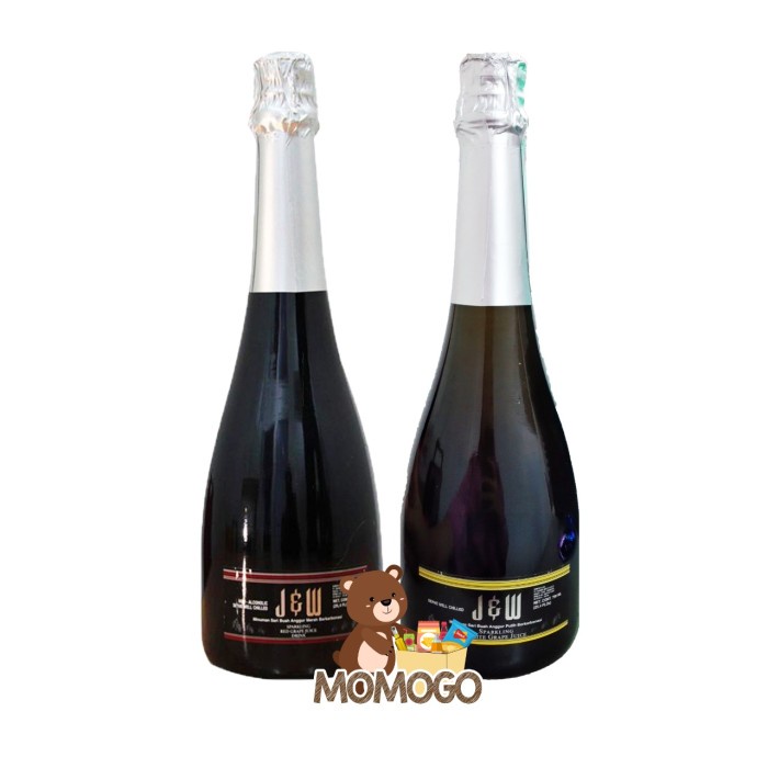 

(BISA COD) J&W PREMIUM RED / WHITE GRAPE SPARKLING 750ml - Putih