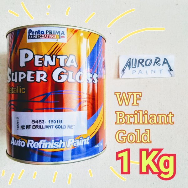 Penta Super Gloss Emas WF Brilliant Gold Briliant 13019 Metalic Metalik Metallic bronmas