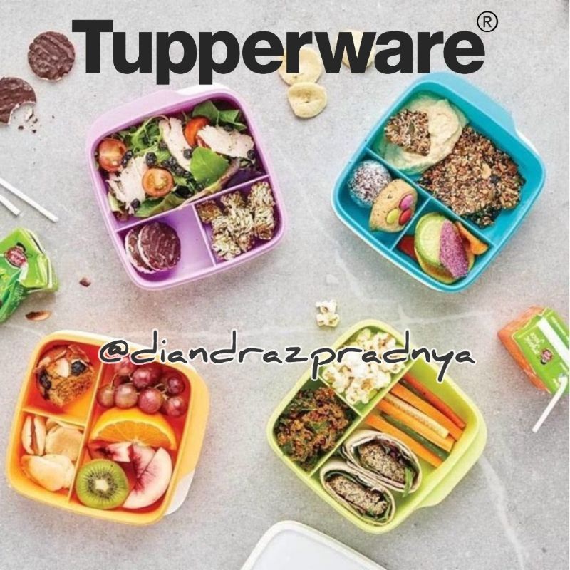 Lolly Tup Tupperware Lunch Box Tutup Putih