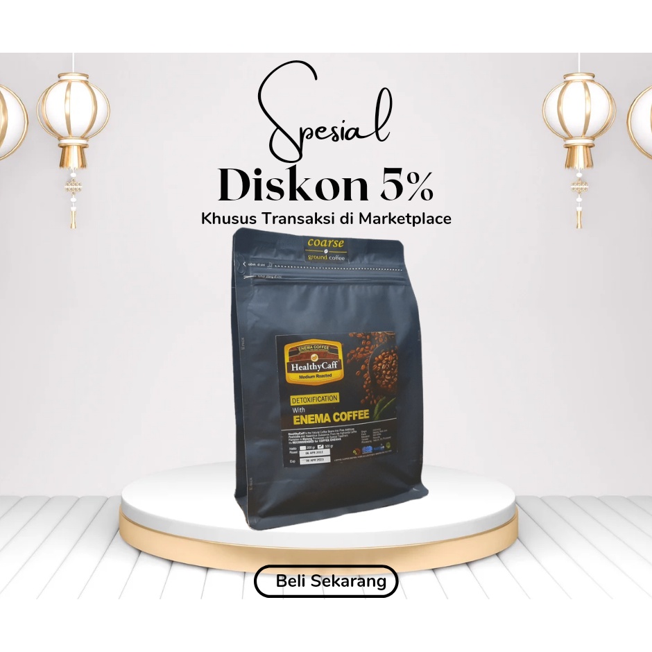 ENEMA KOPI HEALTHYCAFF MR Medium Roast untuk Detox Usus Besar Detoksifikasi Liver