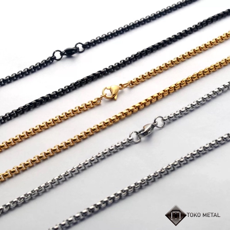 KALUNG TITANIUM ROLLO 2 MM ANTI KARAT SELAMANYA [ TokoMetal ]