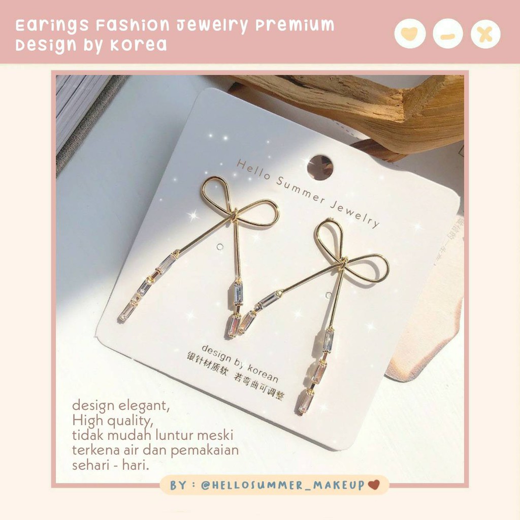 Earings Fashion Jewelry Premium Design by Korea