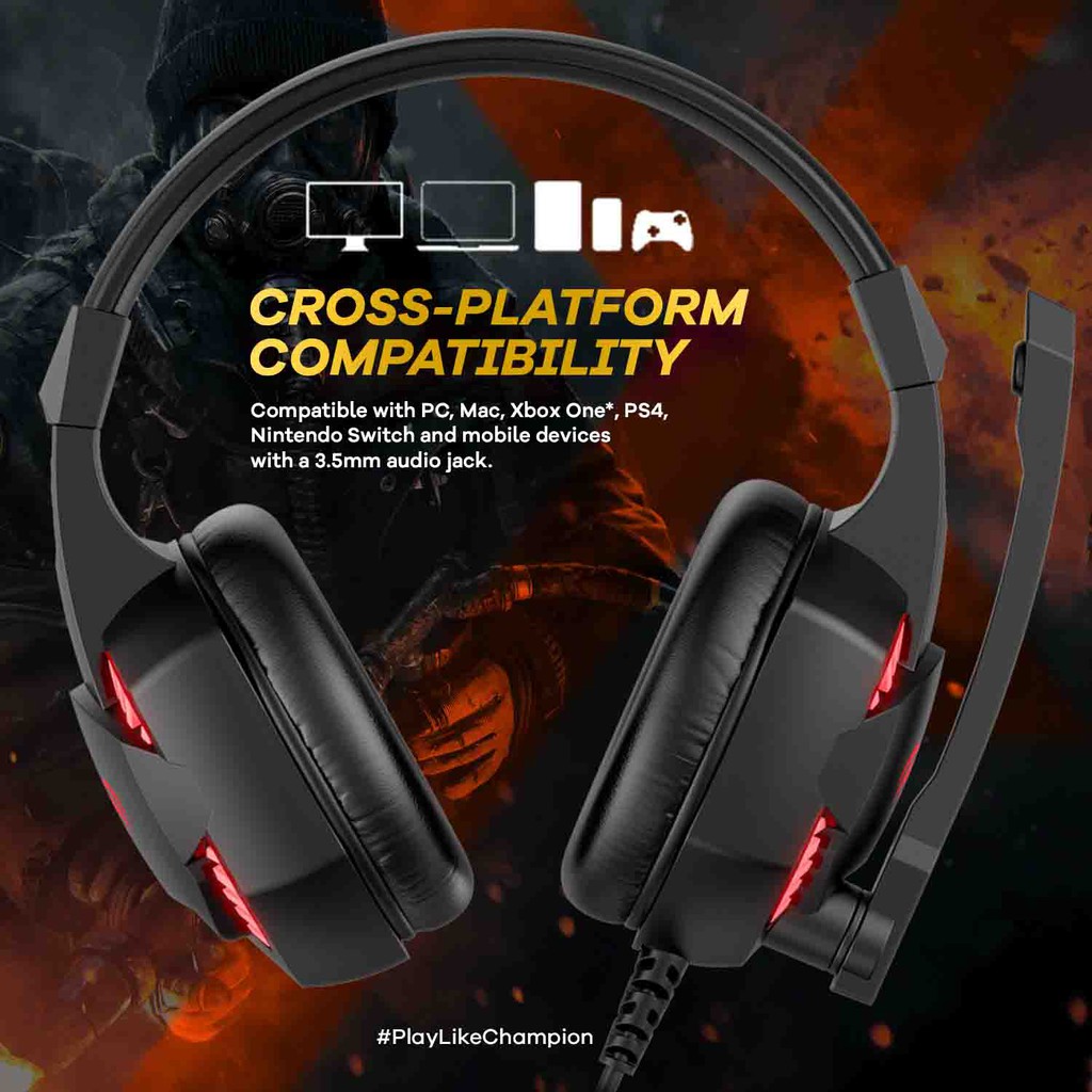 Headphone Gaming JETE X GA1 Series With Usb Audio Controller Original Garansi Resmi 1 tahun