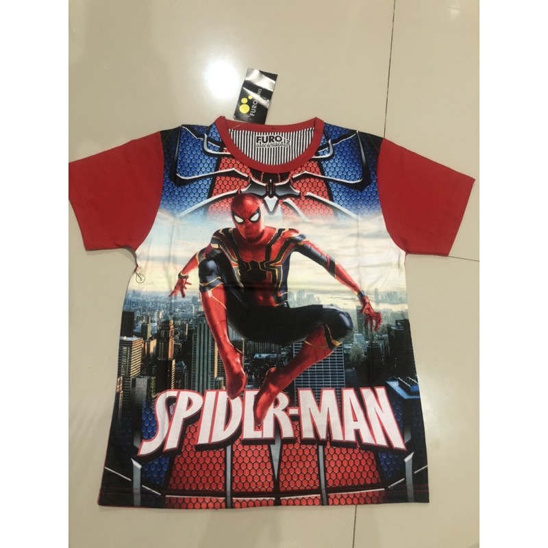 kaos spiderman / kaos anak furo /kaos furo spiderman