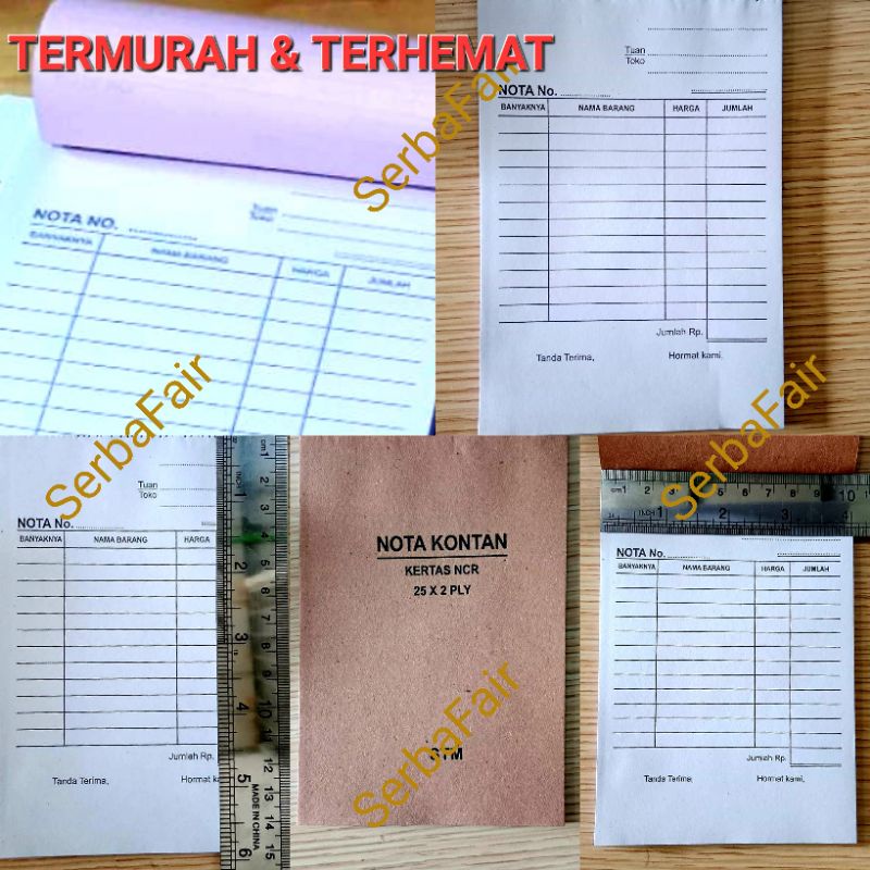 Jual Buku Nota Kontan Ply Ncr Nota Kontan Rangkap Cmx Cm Lembar Termurah