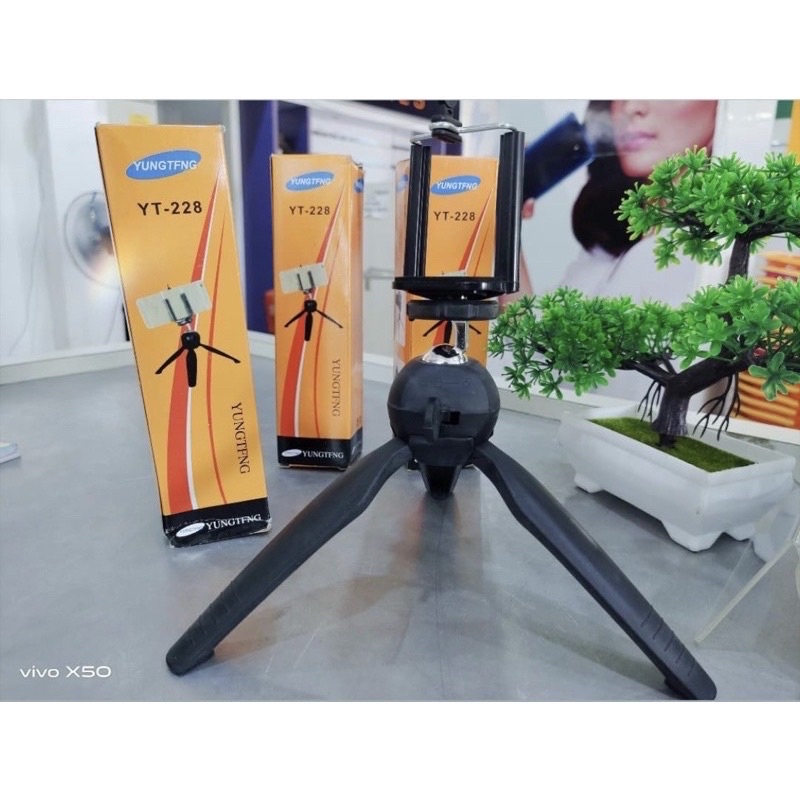 GROSIR TRIPOD YUNTENG MINI YT228 STAND MINI SELFIE XH228