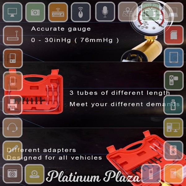 FDIT Vacuum Pistol Brake Bleeder Kit Bleeding Rem ABS Mobil - WLXY - Orange`RNHEU3-