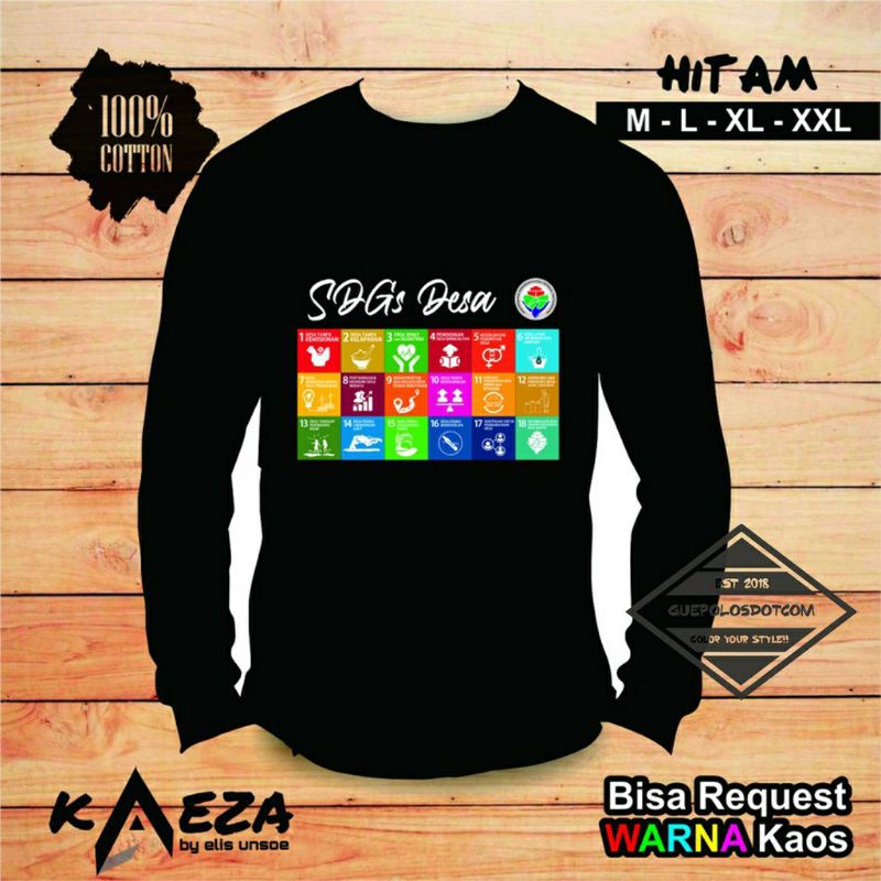 Kaos SDGs Desa Tangan panjang /Sthrit SDGs desa tangan panjang