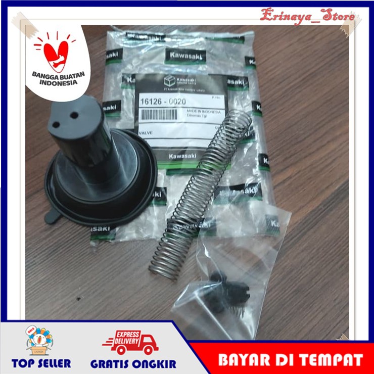 ORIGINAL KGP Karet Vacum Vakum Motor Kawasaki Karburator KLX 150 Dtracker BF ZX 130 ZX130 Original Karbu Lama Ori-1