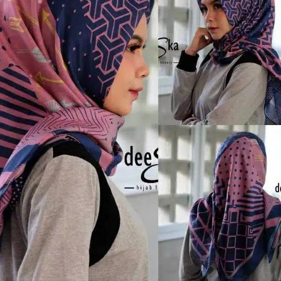 [ KQJ ] KERUDUNG DEENAY MOTIF DEEKA PINK Kw LARIS ««