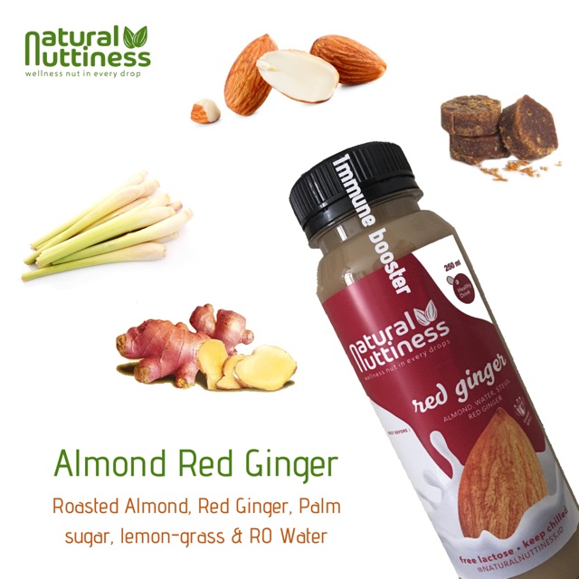 

Almond milk Jahe Merah Asli immune booster 250ml