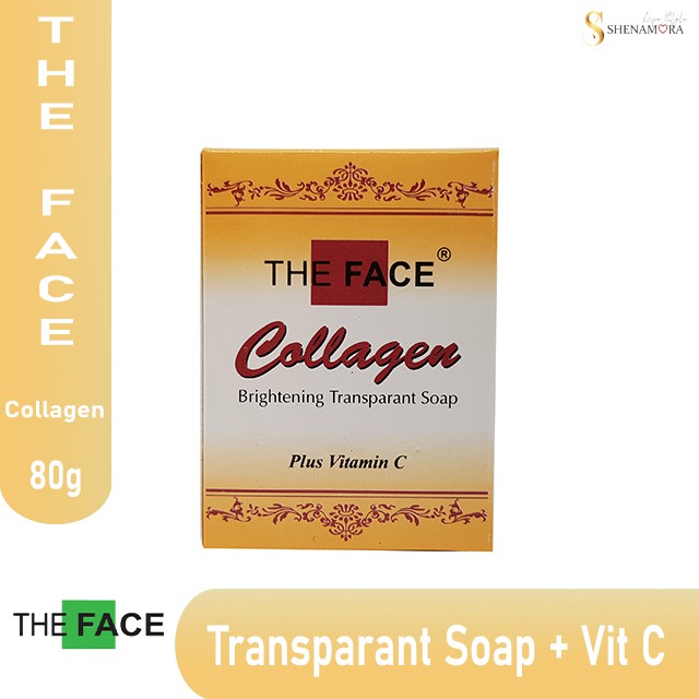The Face Sabun Collagen Brightening Transparant Soap 80 Gram