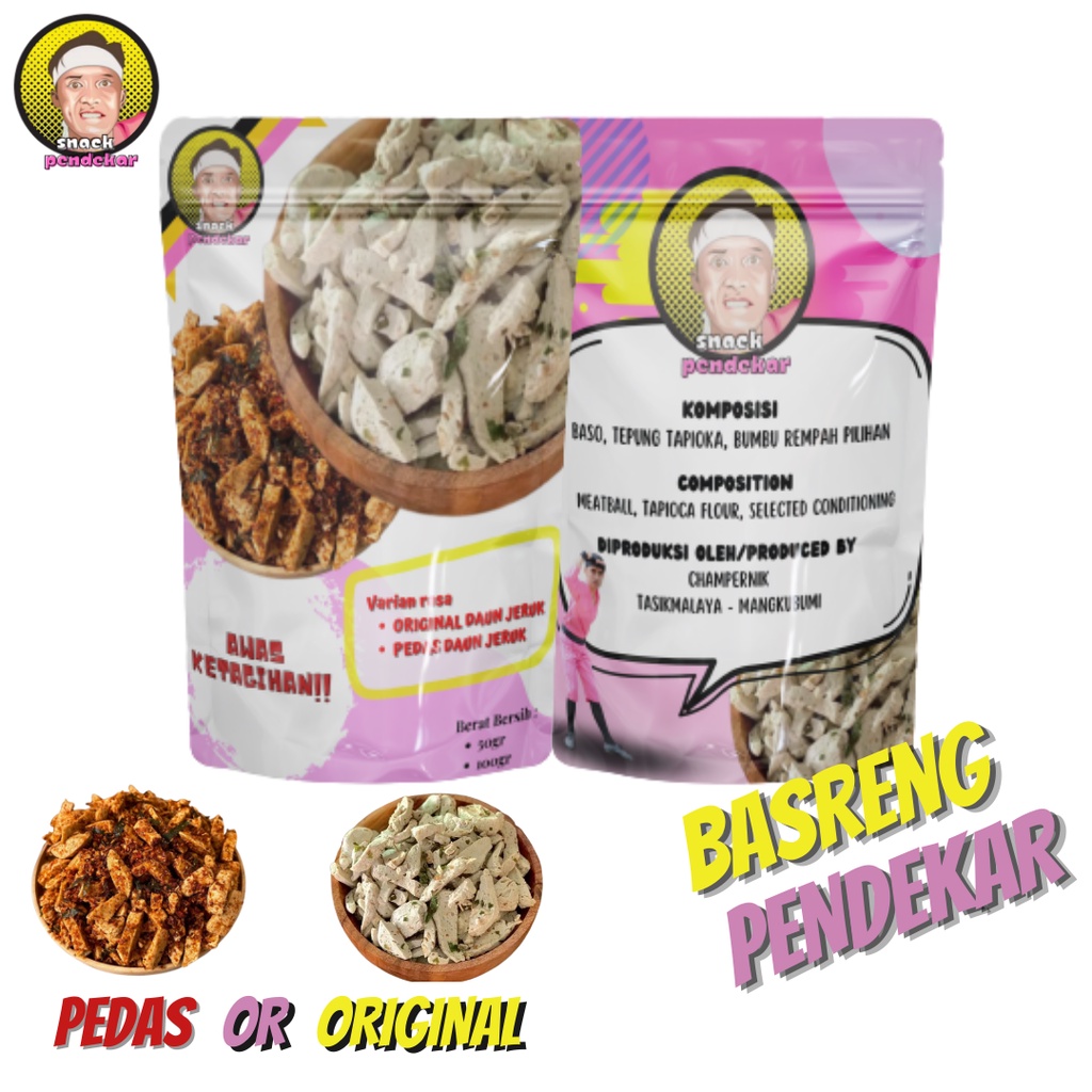 Jual Basreng Cemilan Enak Gurih Pedas Makanan Ringan Snack Pendekar Shopee Indonesia 0352