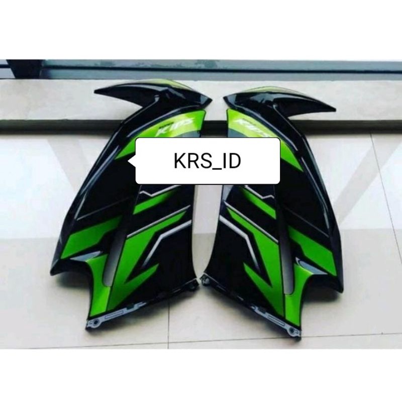 FAIRING SAYAP NINJA 150 RR NEW 2015 SE HITAM HIJAU STRIPING ORIGINAL KAWASAKI