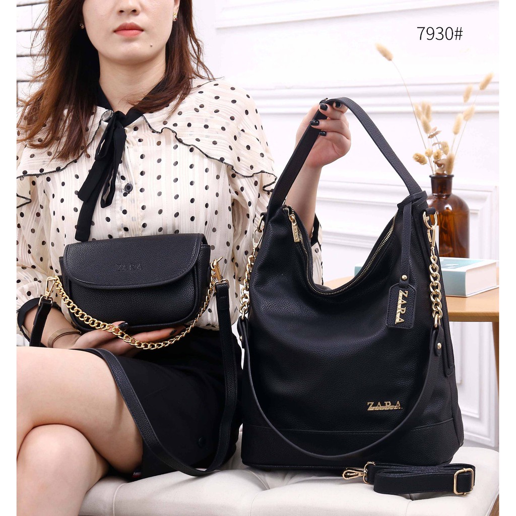 ZARA HOBO  2 IN 1 Bag #7930#19 #07 tas KANTOR WANITA CEWEK handbag import batam pusat grosir