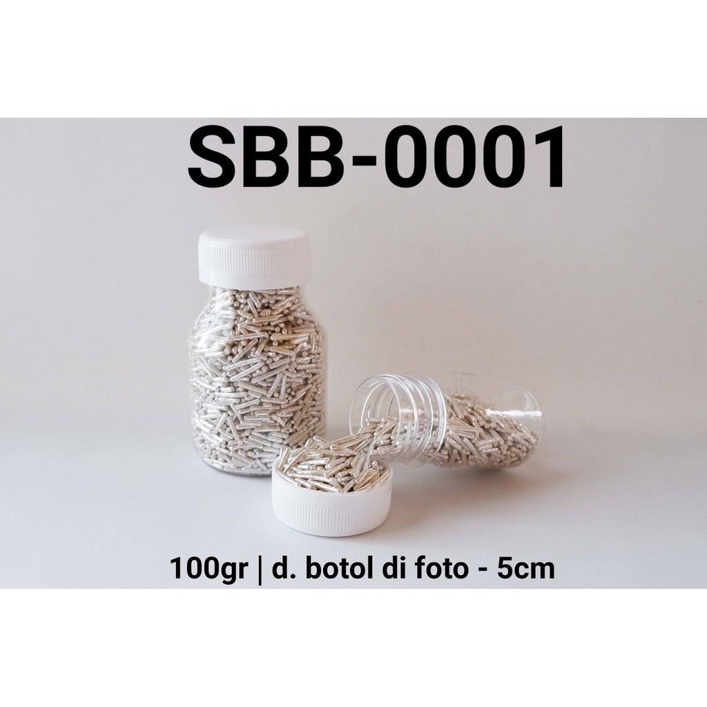 

SBB-0001 Sprinkles sprinkle sprinkel meses silver perak 100gr 100gram yamama baking grosir murah sprinkles cake dekorasi mutiara trimit decoration story sprinklestory sprinklesstory sprinkle story yamama baking