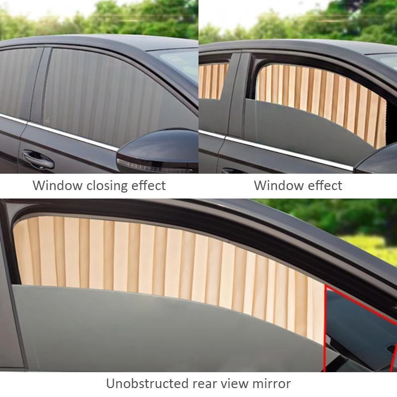 4 Pcs Tirai Mobil Magnet Car Magnetic Sunshade High Quality