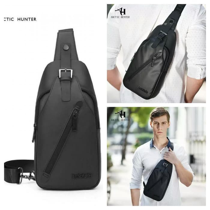 Original Tas Arctic Hunter Sling Bag Waterproof Tas Selempang Chest Bag Arctic Hunter