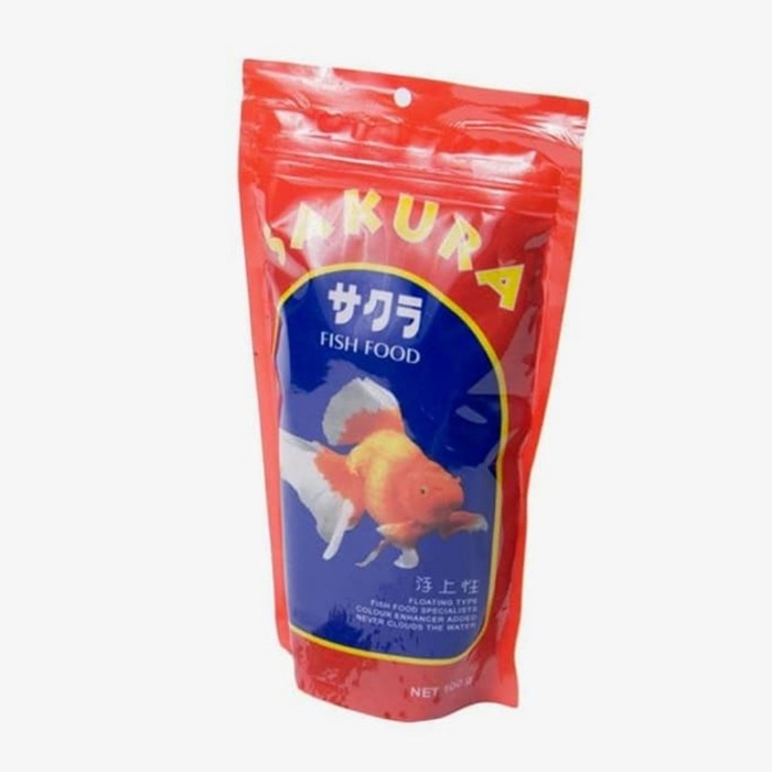 Pelet Sakura pakan ikas hias mas koki koi dll 100gr / pelet ikan hias