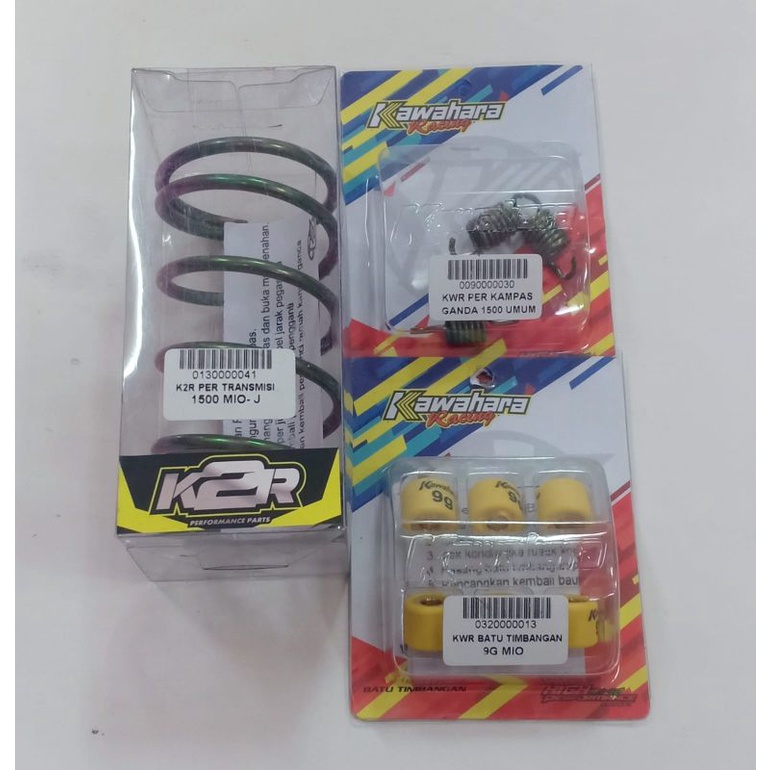 PAKETAN RACING KIRIAN MATIC PER CVT KAWAHARA K2R RACING 1500 RPM + PEE SENTRI KAWAHARA 1500RPM + ROL