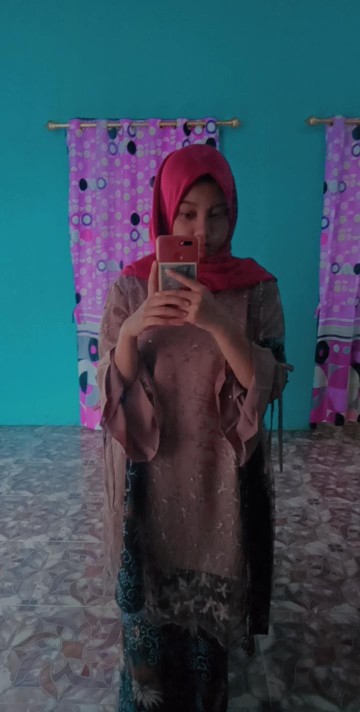 Set Batik Couple Muthia Brown (kemeja, Rok Span, Dan Kebaya Free Slendang)