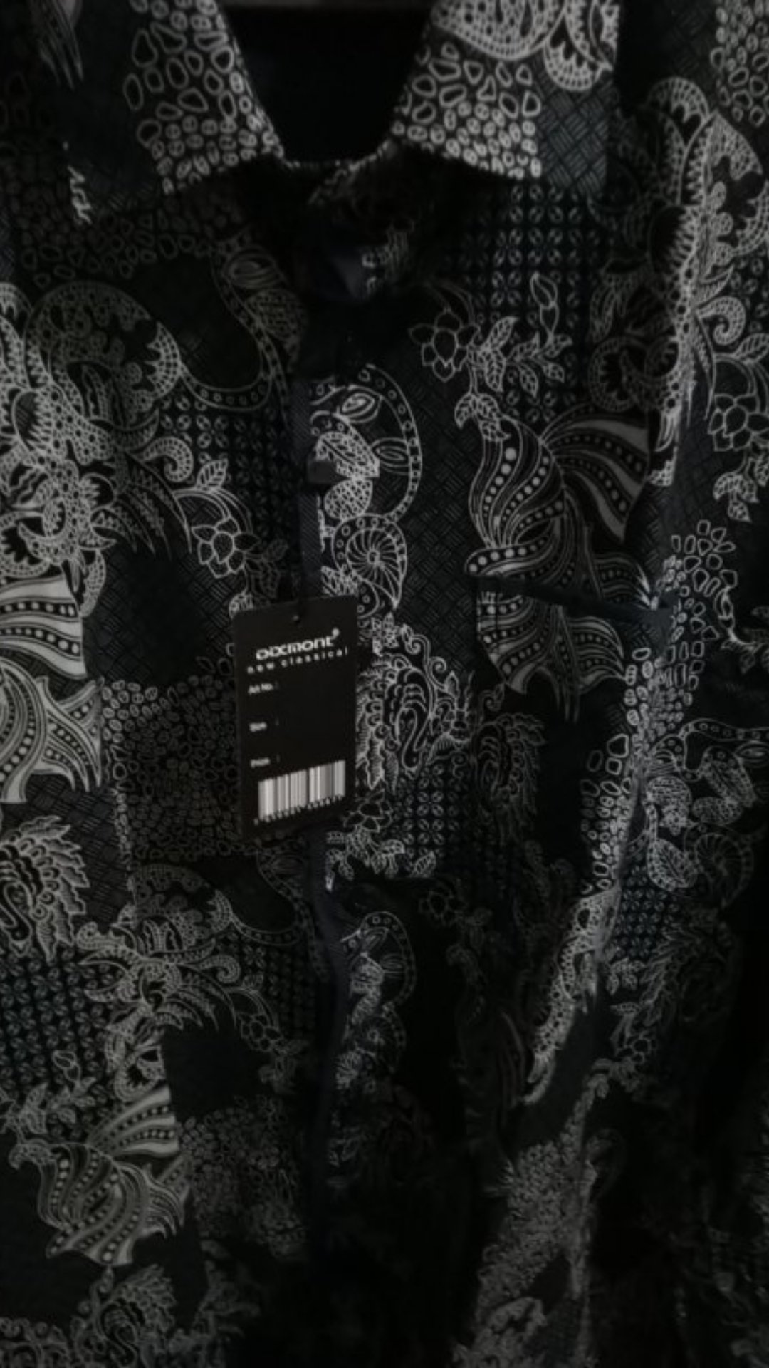 Kemeja Batik Pria Lengan Panjang Bl38 Katun Motif Modern Dixmont Semi Slimfit Premium