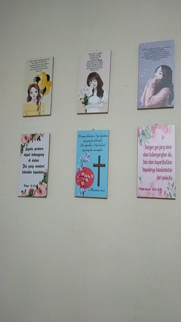 Hiasandinding/rohani/kristen/katolik/waldecor/girl/indo