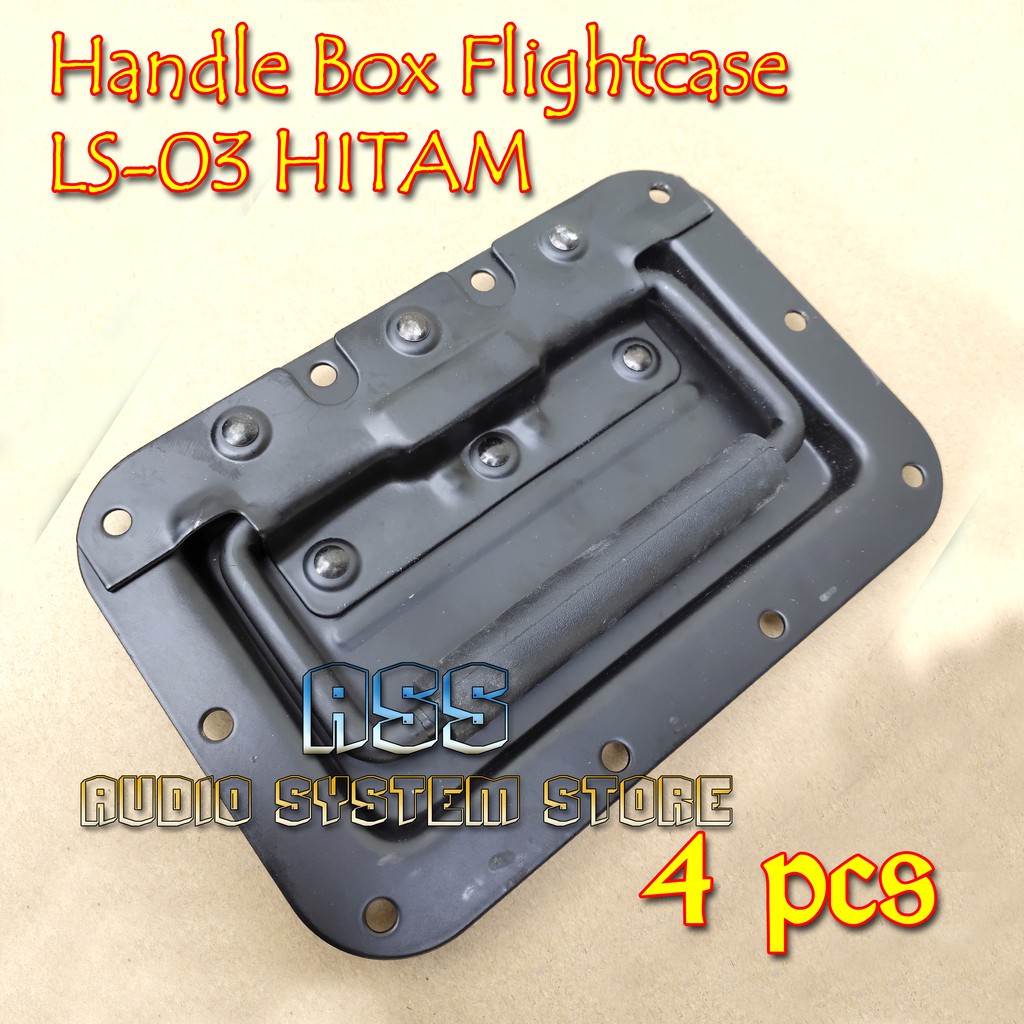 4 Pcs Handle Tanam LS03 HITAM Flightcase / Tarikan Hardcase / Pegangan Box Flight Case / Tarikan