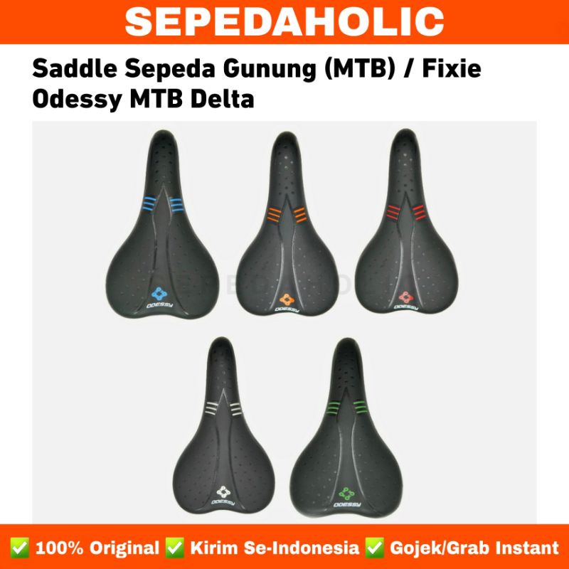 Saddle Sadel Sepeda Odessy Delta Dewasa MTB Gunung Fixie BMX Lipat