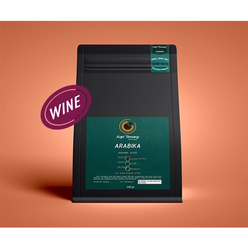 

Kopi ARABIKA WINE 200 gr, petik merah