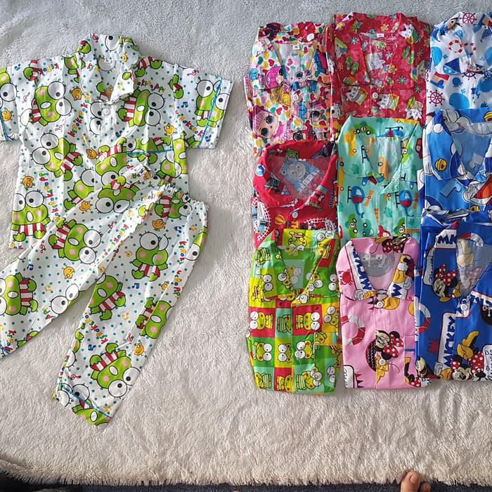 Sangat Populer Piyama Anak Murah Grosir / Baju Tidur Anak /Konveksi Piyama Anak Motif