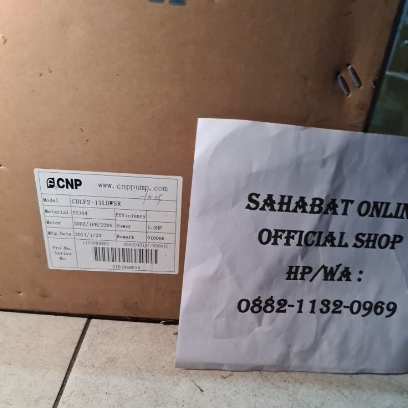 pompa CNP ro cdlf 2-11 booster Pump 1.1kw 220v pompa ro 2000gpd