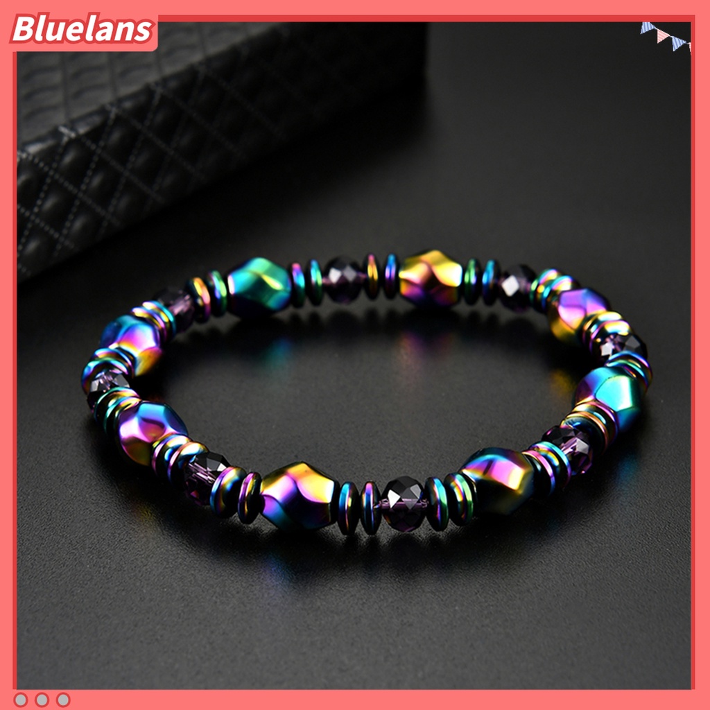 Gelang Bangle Manik-Manik Hematite Imitasi Magnetik Untuk Unisex