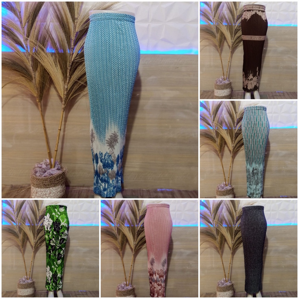 REAL PICT ROK PLISKET BATIK / ROK PLISKET / BAWAHAN KEBAYA / ROK KEBAYA / ROK WISUDA / RAGAM MOTIF