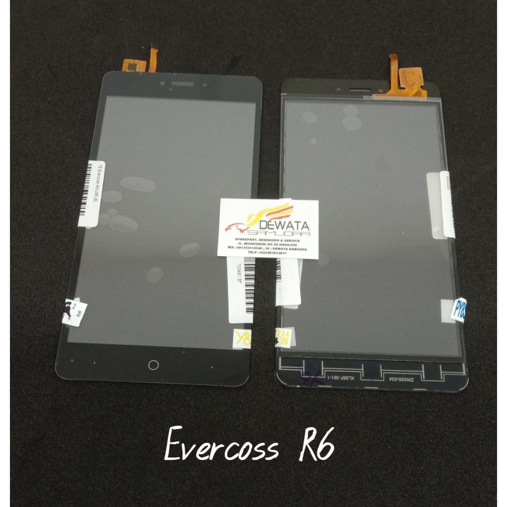TS - Touchscreen - Layar Sentuh Evercoss R6 - U55 Black