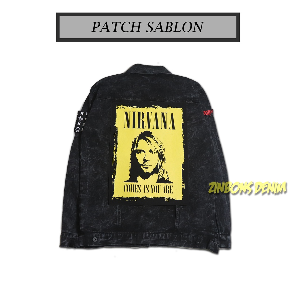 Backpatch Sablon Ukuran Besar Patch Punggung Jahit Musik