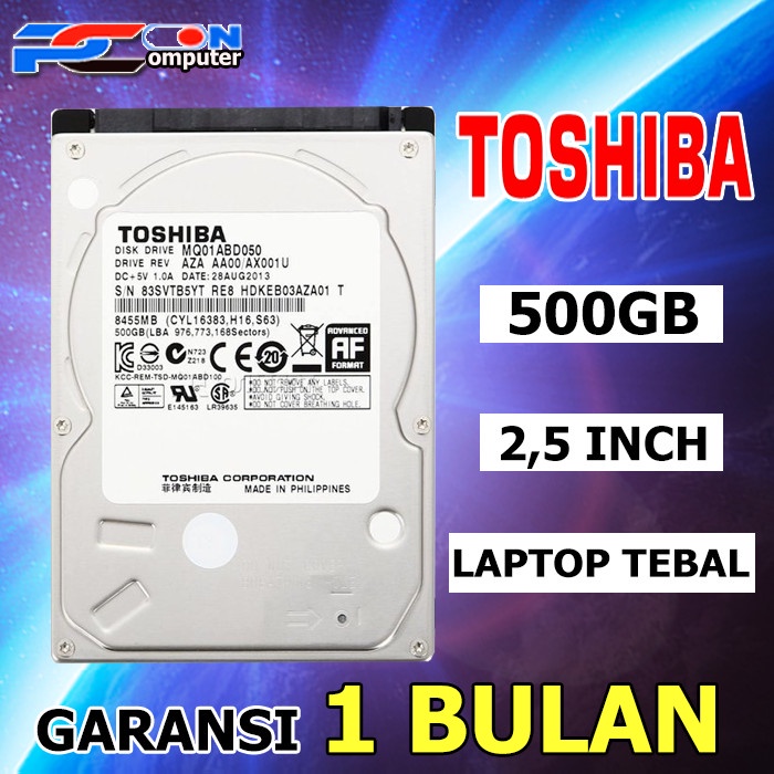 HARDISK laptop 2,5Inch 500gb TEBAL