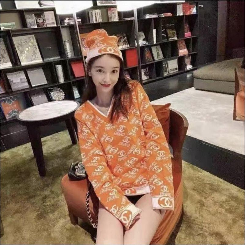 Sweater Rajut Chanel Premium