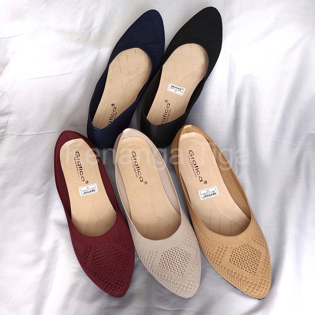 Sepatu Flat / Flat Shoes Rajut - Gratica AW92