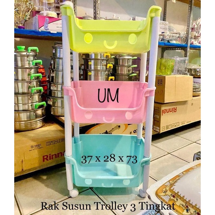 RAK TROLLEY 3 SUSUN