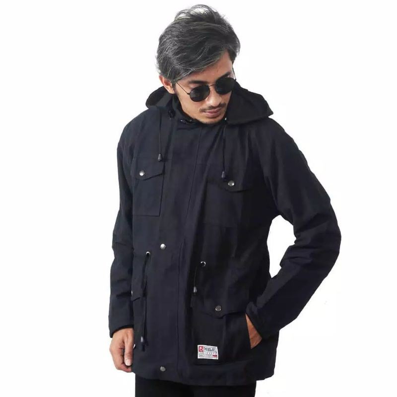 JAKET PARKA PRIA POLOS TERMURAH - JAKET PARKA COWOK ORIGINAL