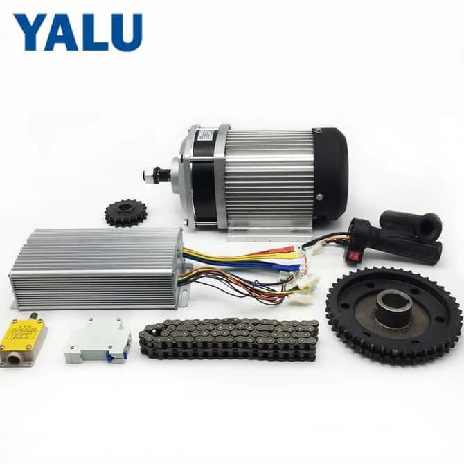 Motor Listrik BLDC 1000W 48V Dinamo 1KW Beban 800kg ATV Gokart Jeep