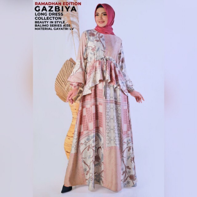 Gazbiya Long Dress Original by Balimo | Dress pesta busui | Dress ld106| wearing klamby |gamis busui